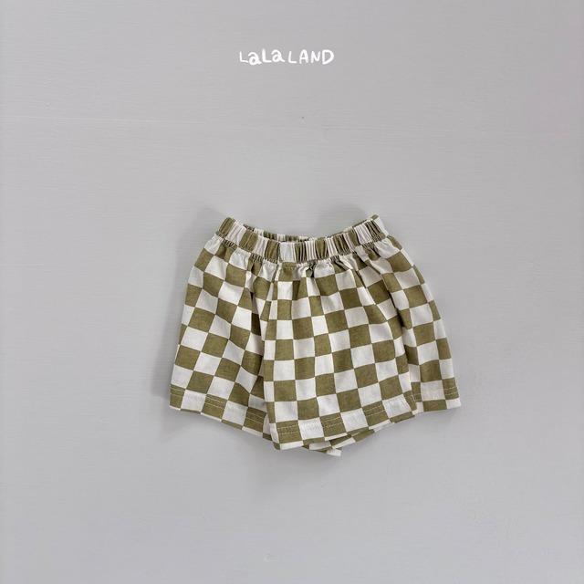《予約》送料無料【lalaland】bebe) Checkerboard Shorts