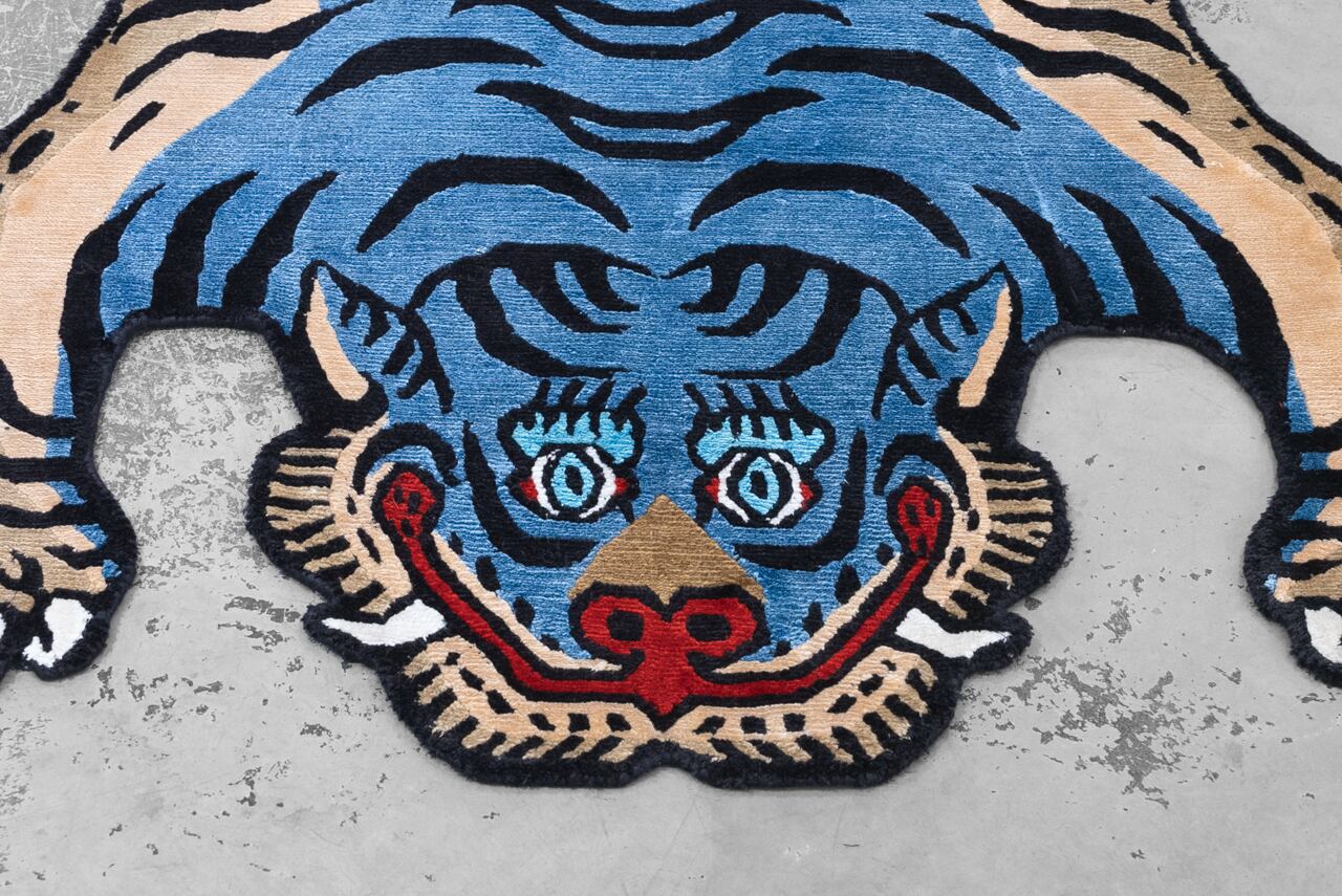 Tibetan Tiger Rug 《Mサイズ•シルク158》チベタンタイガーラグ