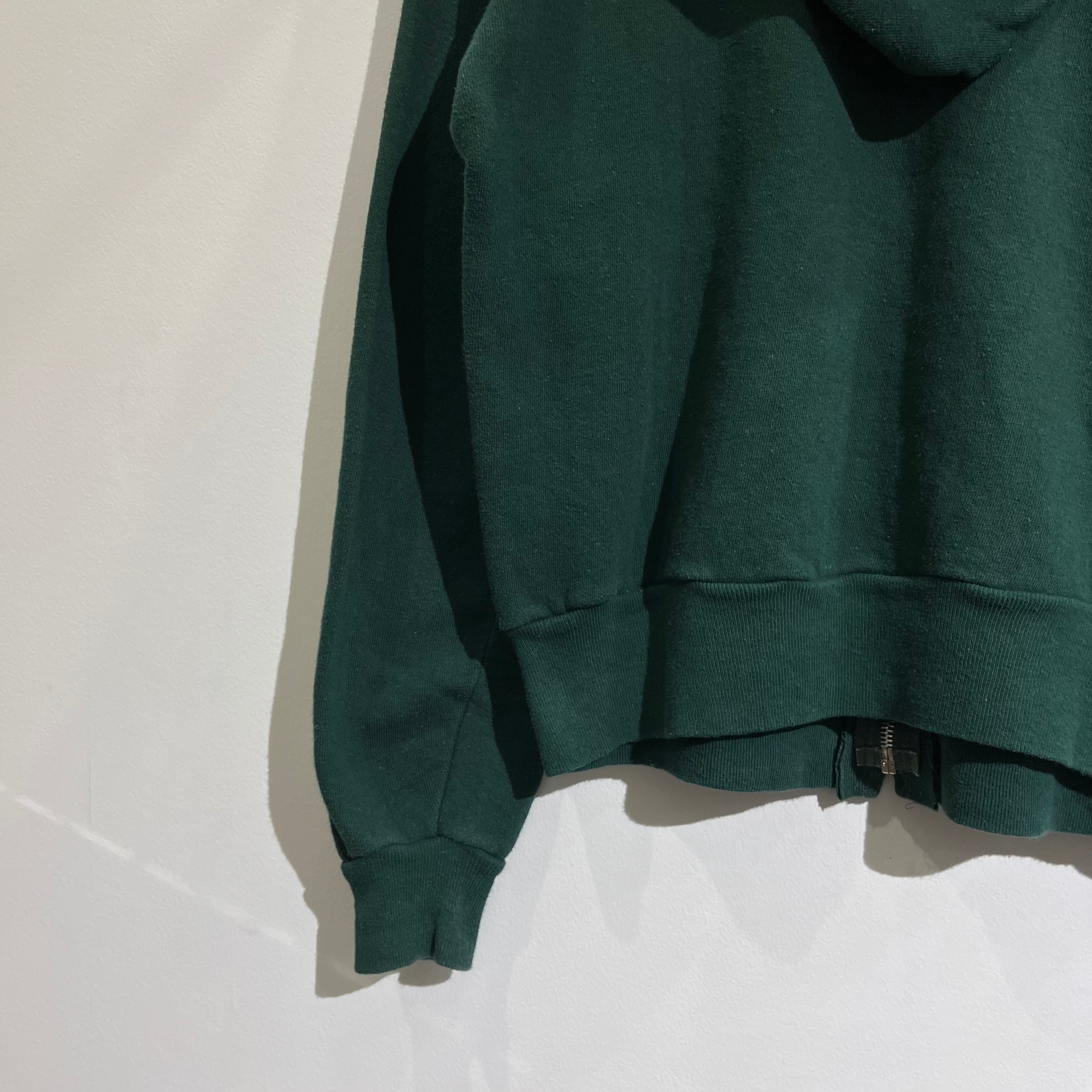 70s Zip Hoodie 70年代 ジップフーディー グリーン ヴィンスウェ