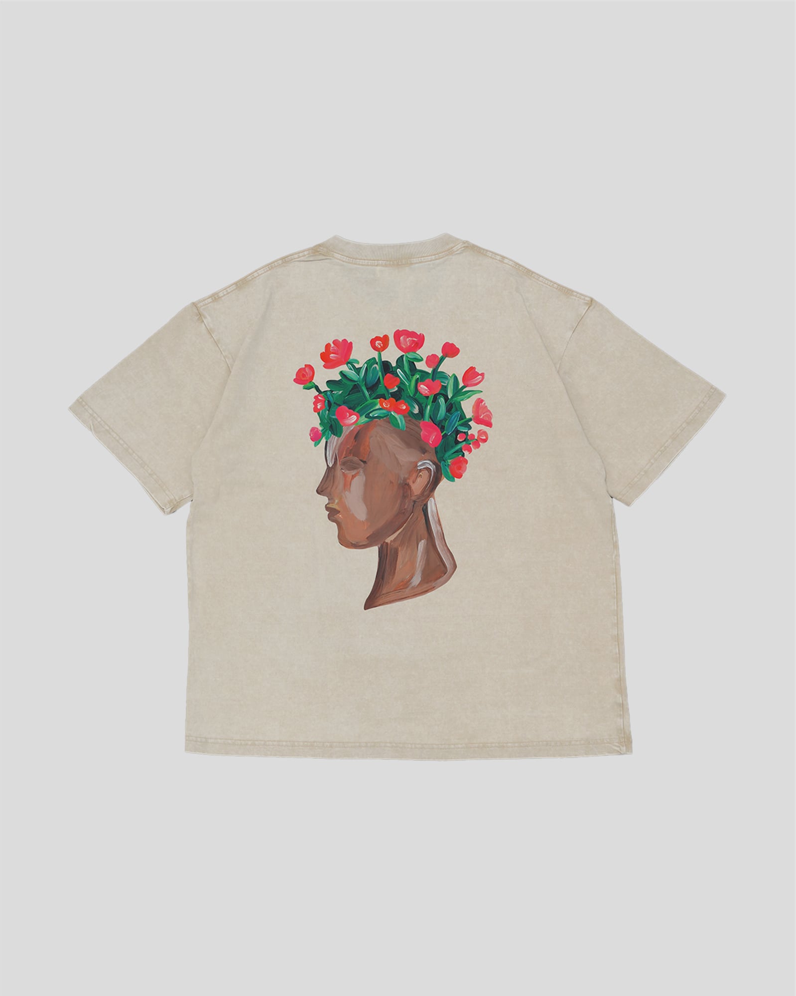 LP MM HAPPINESS FLOWER S/S TEE IVORY