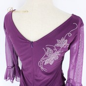 社交ダンス 衣装 スタンダード ドレス ワンピース パーティドレス ICHIOKU イチオク 紫 黒 ラインストーン ブラック系 パープル系 ピンク系 レース パーティー用 競技用 フォーマル おしゃれ 高級感 きらめく スパンコール スタイルアップ 女性用 伸縮性 カジュアル ドレッシー お手入れ簡単 薄手 軽量 ドレスアップ