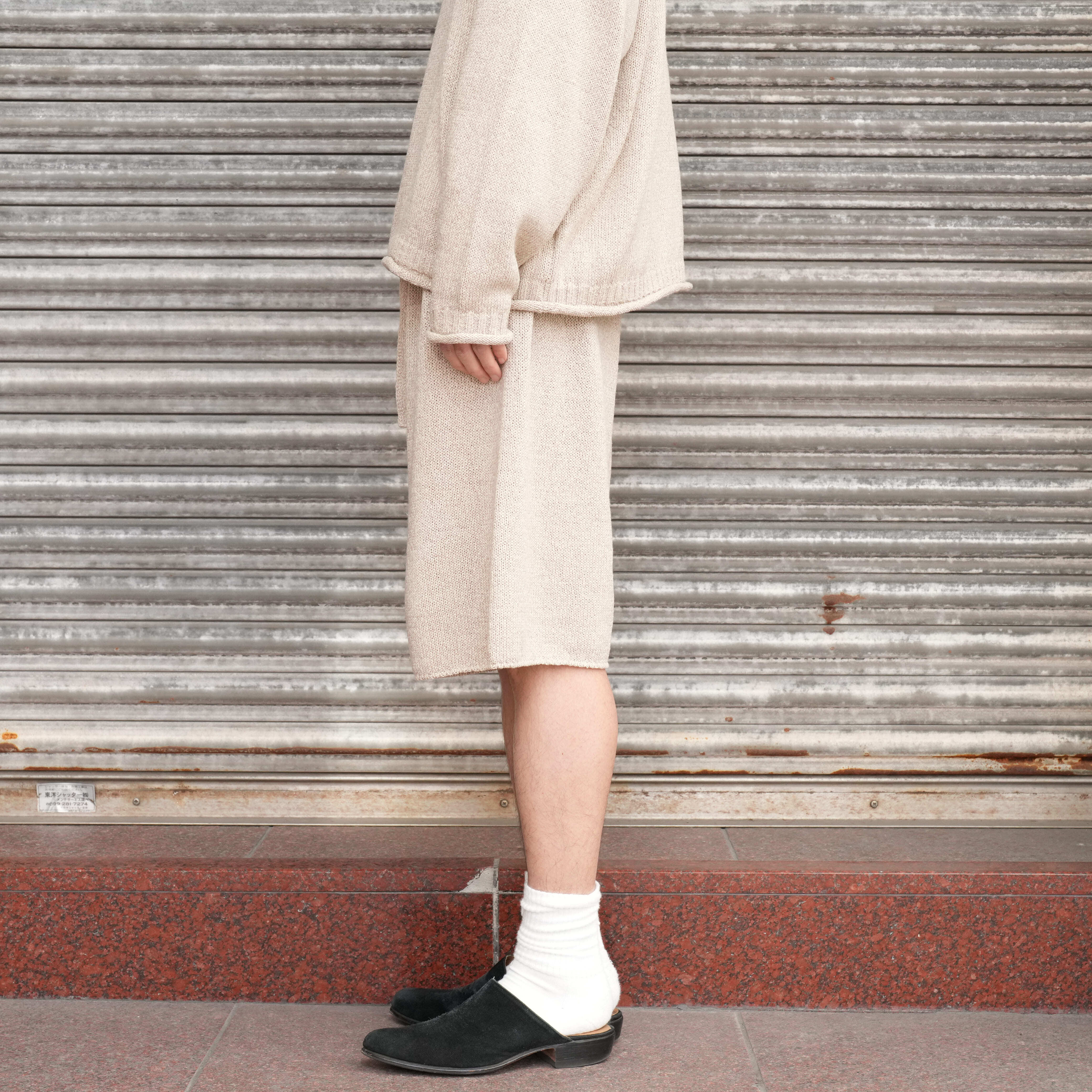 Olde H & Daughter ニット　シルクコットンショートパンツ Olde H & Daughter(オールドエイチアンドドーター)25SS 