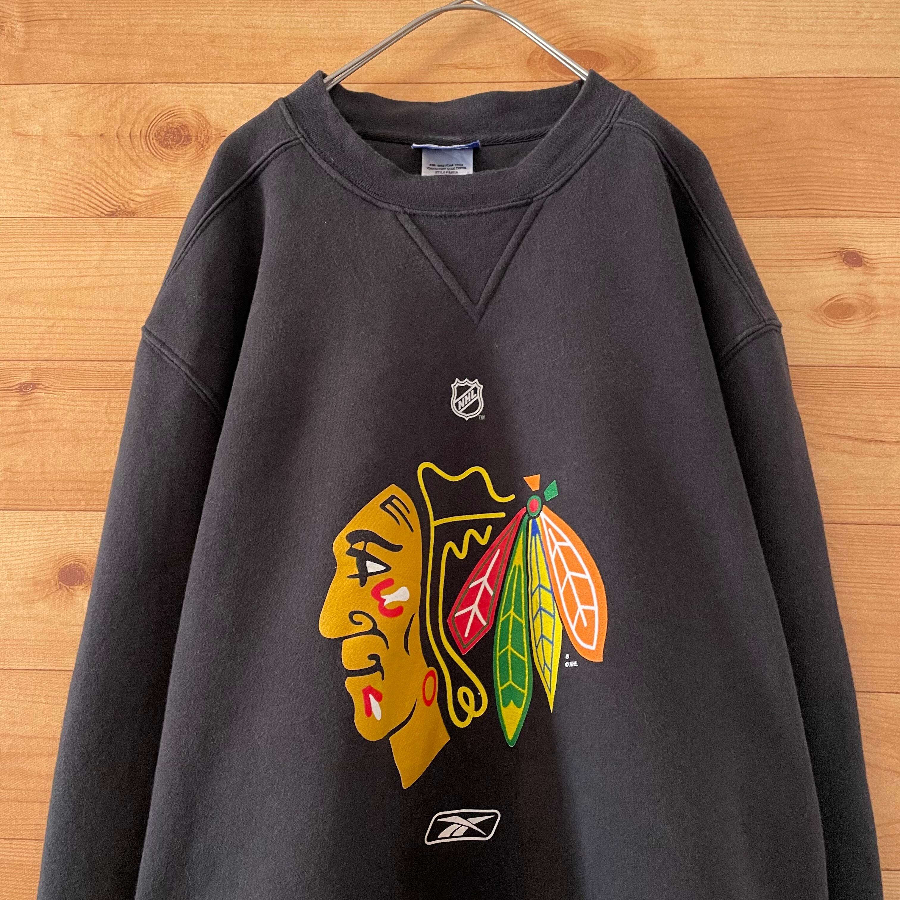NHL シカゴ・ブラックホークス パーカー スウェット ゲームシャツ XL