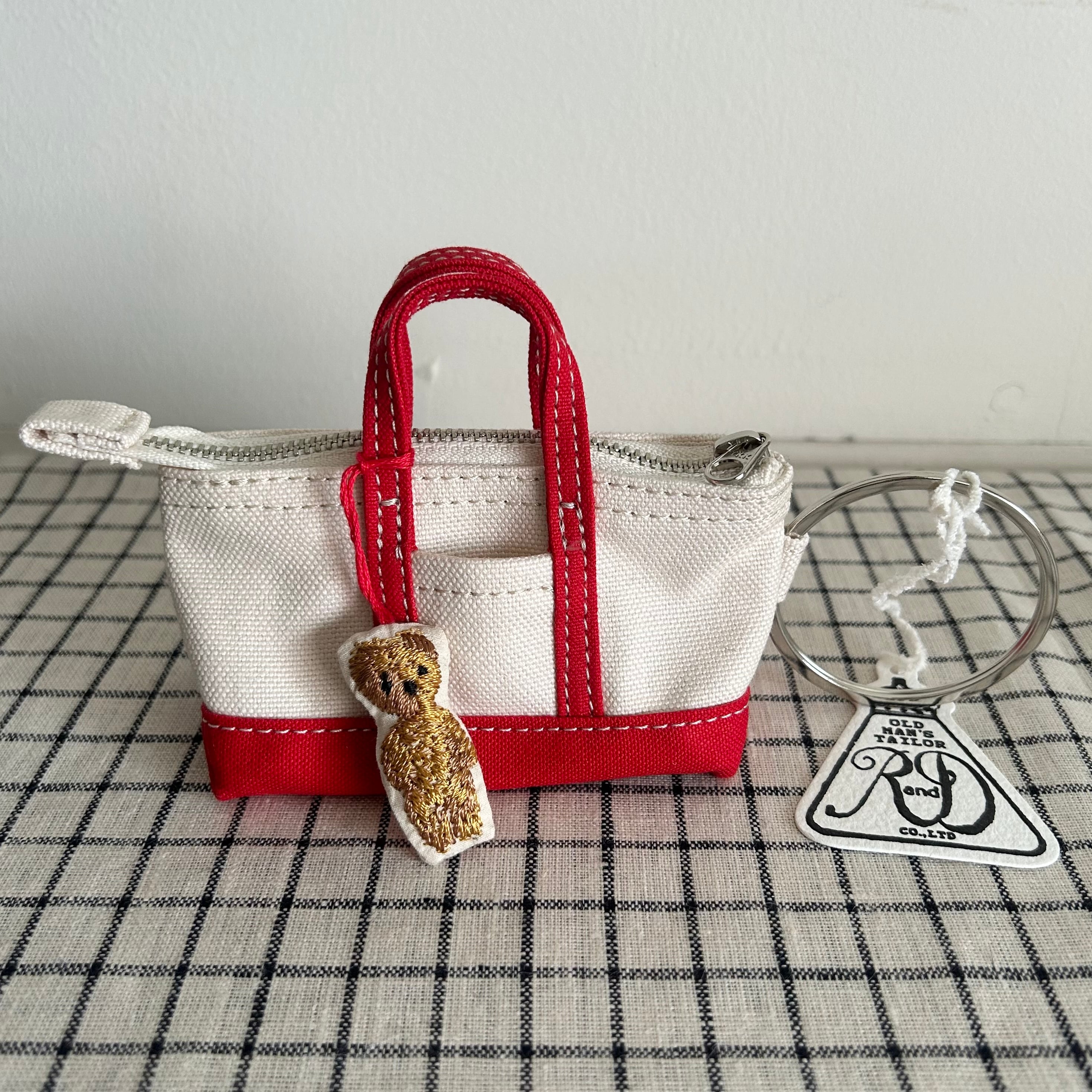 R&D.Co- オールドマンズテーラー ミニミニトートキーリング RED | tous