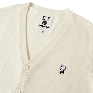 送料無料【HIPANDA ハイパンダ】男女兼用 セーター ボタン付き UNISEX SWEATER / BLACK・WHITE・GRAY
