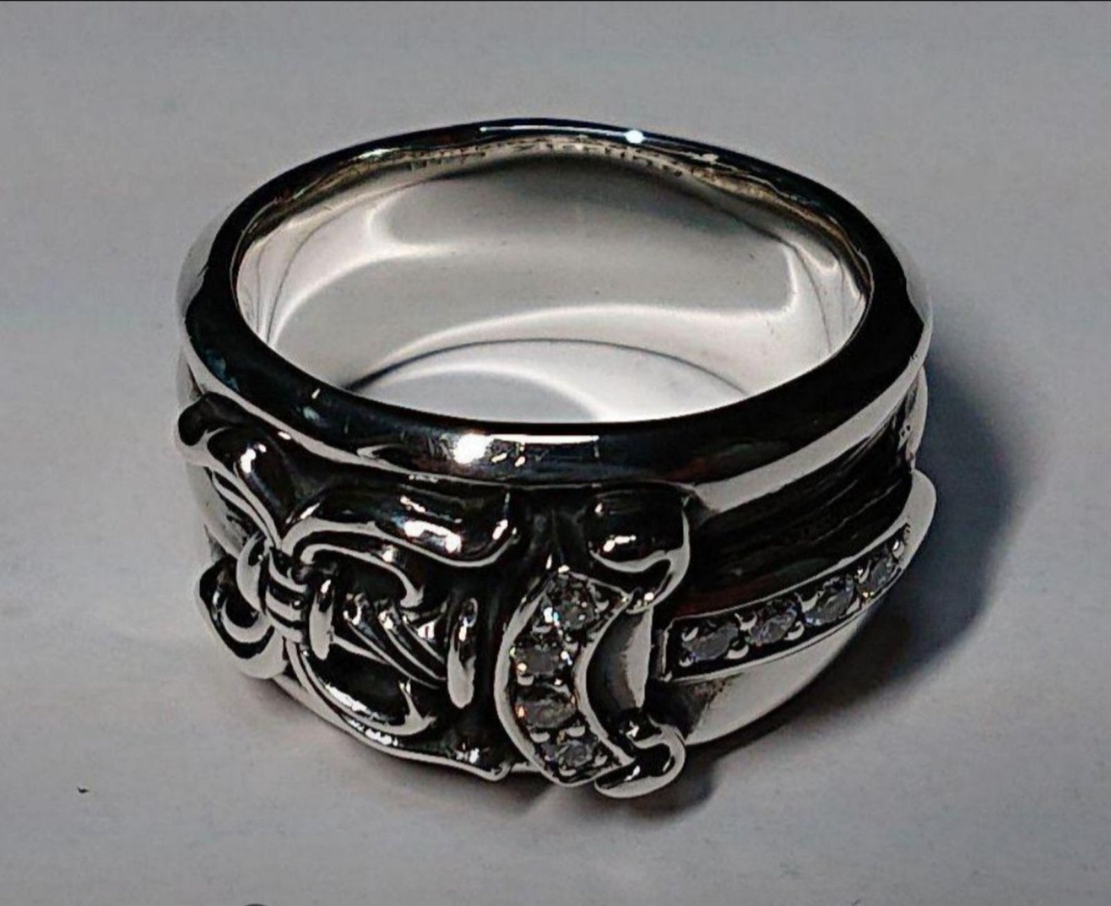 CHROME HEARTS クロムハーツ ダガーリング ダイヤモンド入り CHROME HEARTS クロムハーツ ダガーリング ダイヤモンド入り
