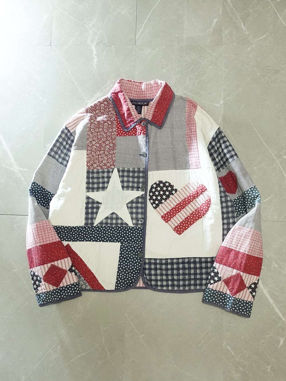 ハンドステッチ　パッチワーク　ジャケット HAND STITCH&PATCHWORK JACKET/インド製ハンドステッチ&パッチワーク