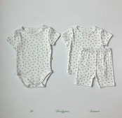 【取寄/韓国直送】Brodyjane 26/SM ジャガードフラワースタイボディスーツ｜韓国子供服