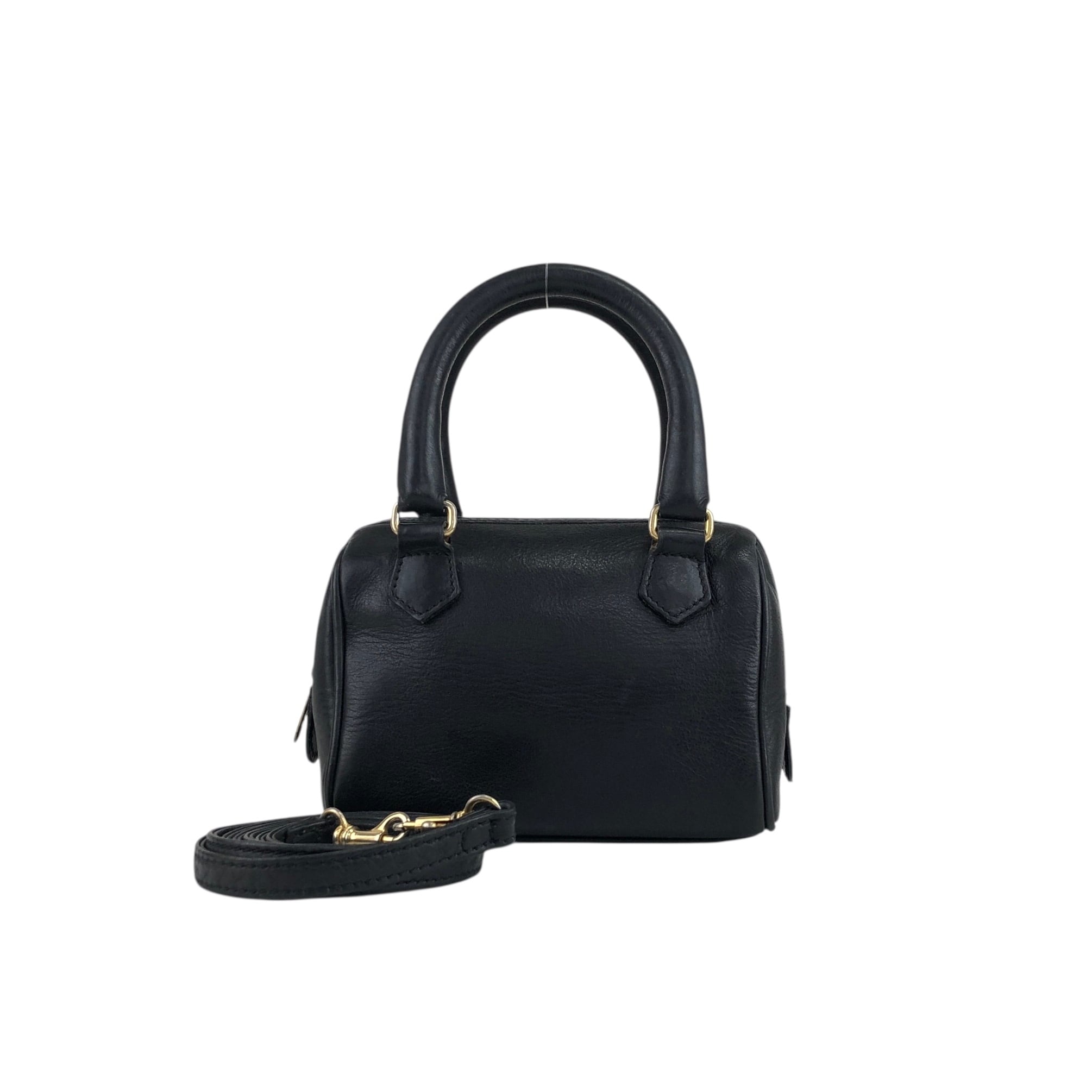 CELINE セリーヌ ハンドバッグ ブラック レザー 2way マイクロ ミニ