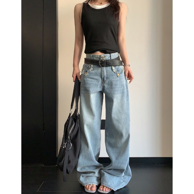fringe-pocket denim　フリンジポケットデニム　J2060