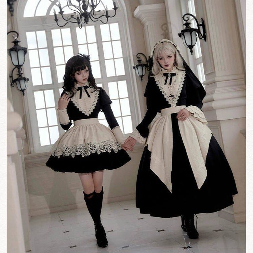 ヴィクトリアンメイド｜黒×白の静謐な佇まいが際立つクラシカル4点