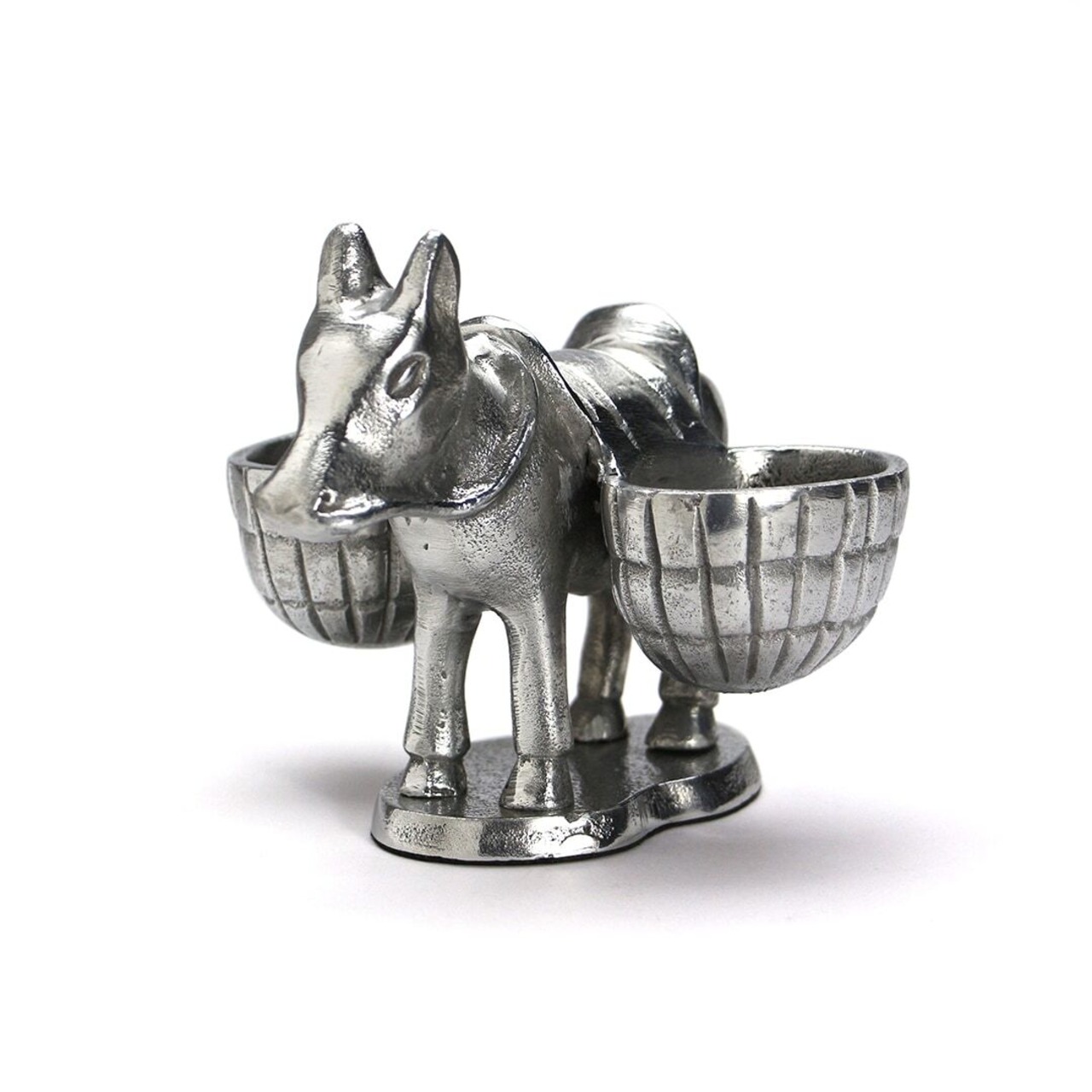 Donkey And Basket -Silver-/小物おき/デスク収納/トレイ/ロバ