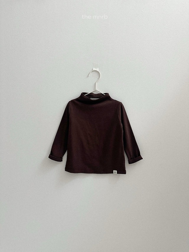 《予約》送料無料【minirobe】Blossom Half Turtleneck Tee