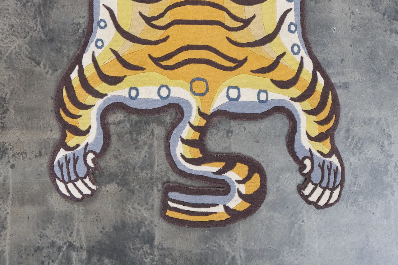 Tibetan Tiger Rug 《Mサイズ•ウール・オリジナル4・タイガー344