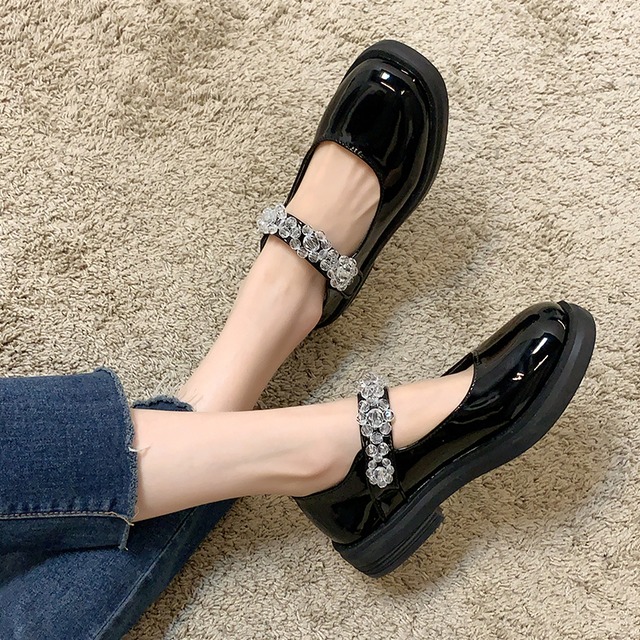 レザーレディーススプリングスタイルシングルスタンダード 靴 シューズ レトロ 春物 部族の婦人靴80269779112