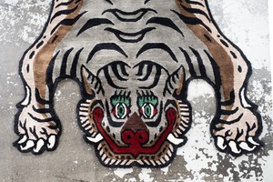 Tibetan Tiger Rug 《Mサイズ•シルク085》チベタンタイガーラグ