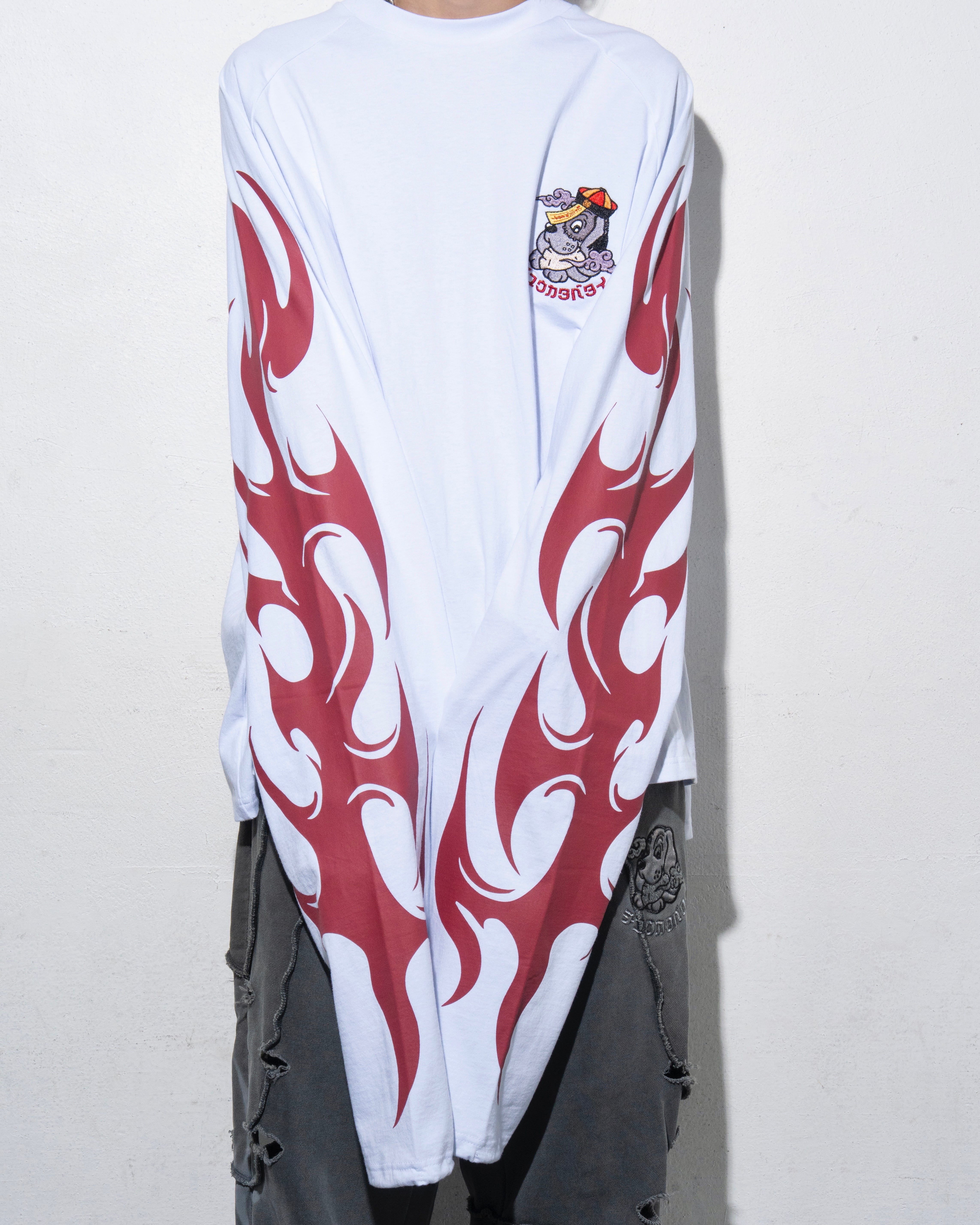 GALFY×チュウカタベタイ ロンT/白 | チュウカタベタイ