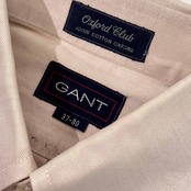 90s GANT ガント oxford club BD ボタンダウン 長袖シャツ ドレスシャツ 37~80/うすピンク系 メンズ VAN JAC ビンテージ