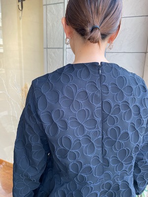 SONO / フラワージャガードブラウス | anouk 