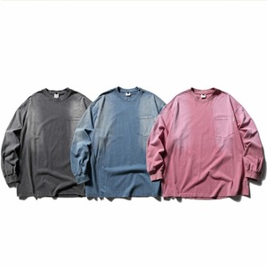 パッチポケットウォッシュドロングTシャツ C10791
