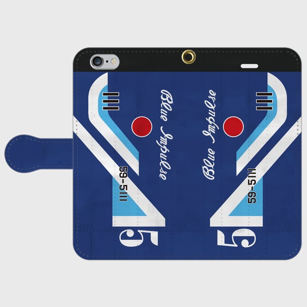 T-2ブルーインパルス【5番機】 手帳型スマホケース