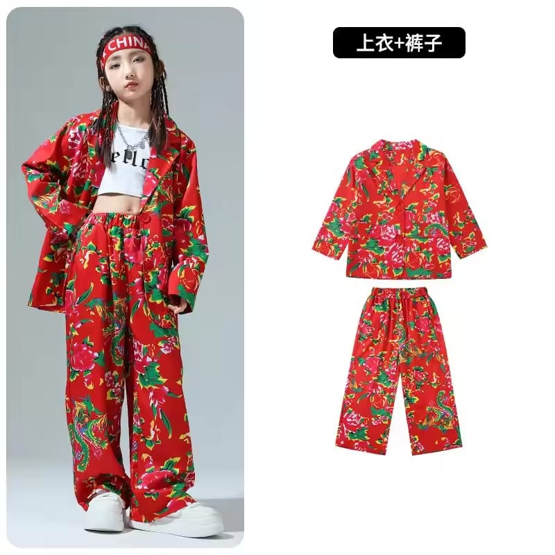 花柄 ダンス スーツ 上下セット ｜ジャズストリートのジャケット