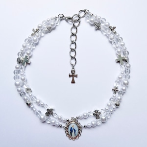 Complicated Necklace with Light Blue Maria