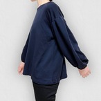 滑らかな肌触りのトップス バルーンスリーブカットソー｜ネイビー｜サムネイル10
