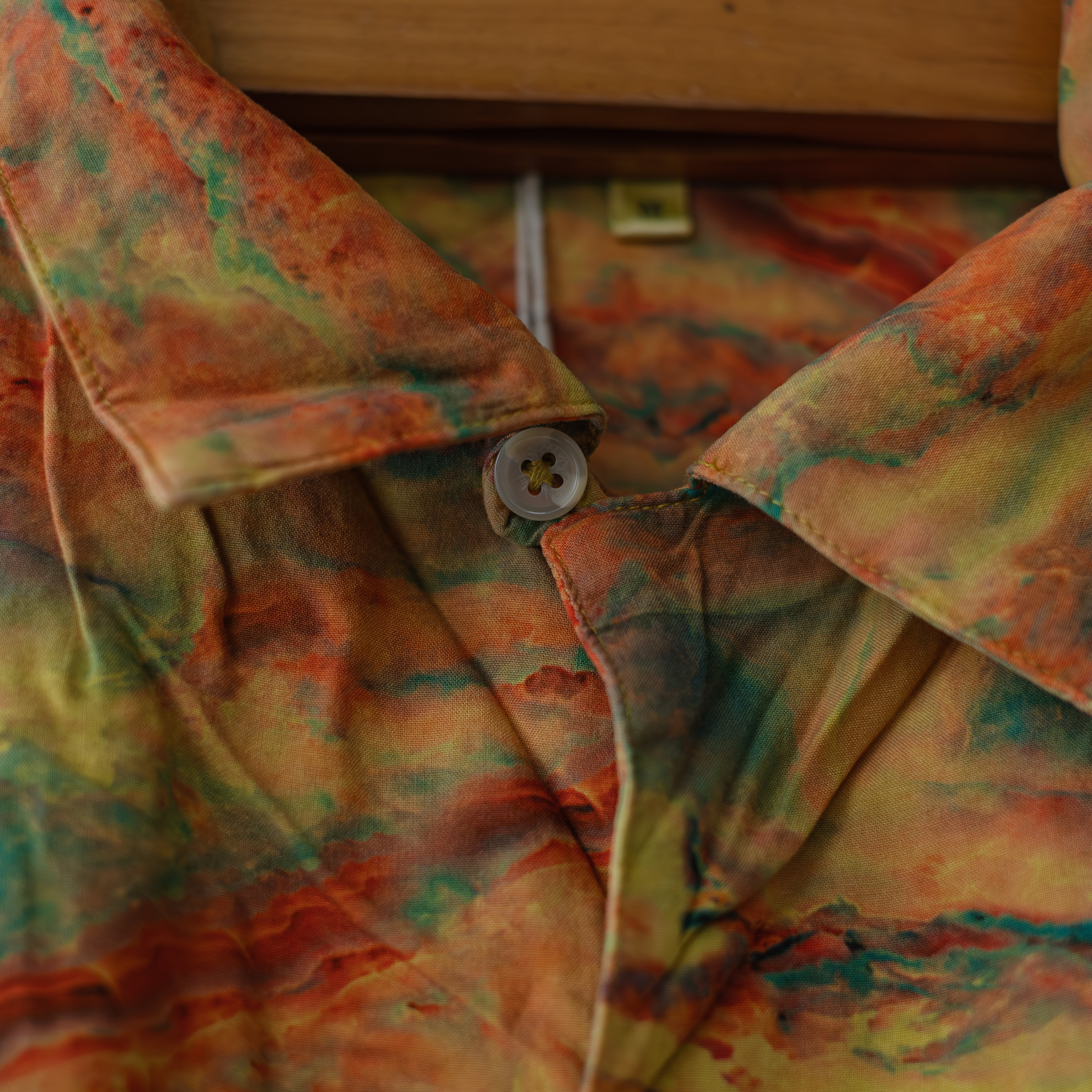 Universal Style Wear】 aloha shirt (mustard type) | dros dro