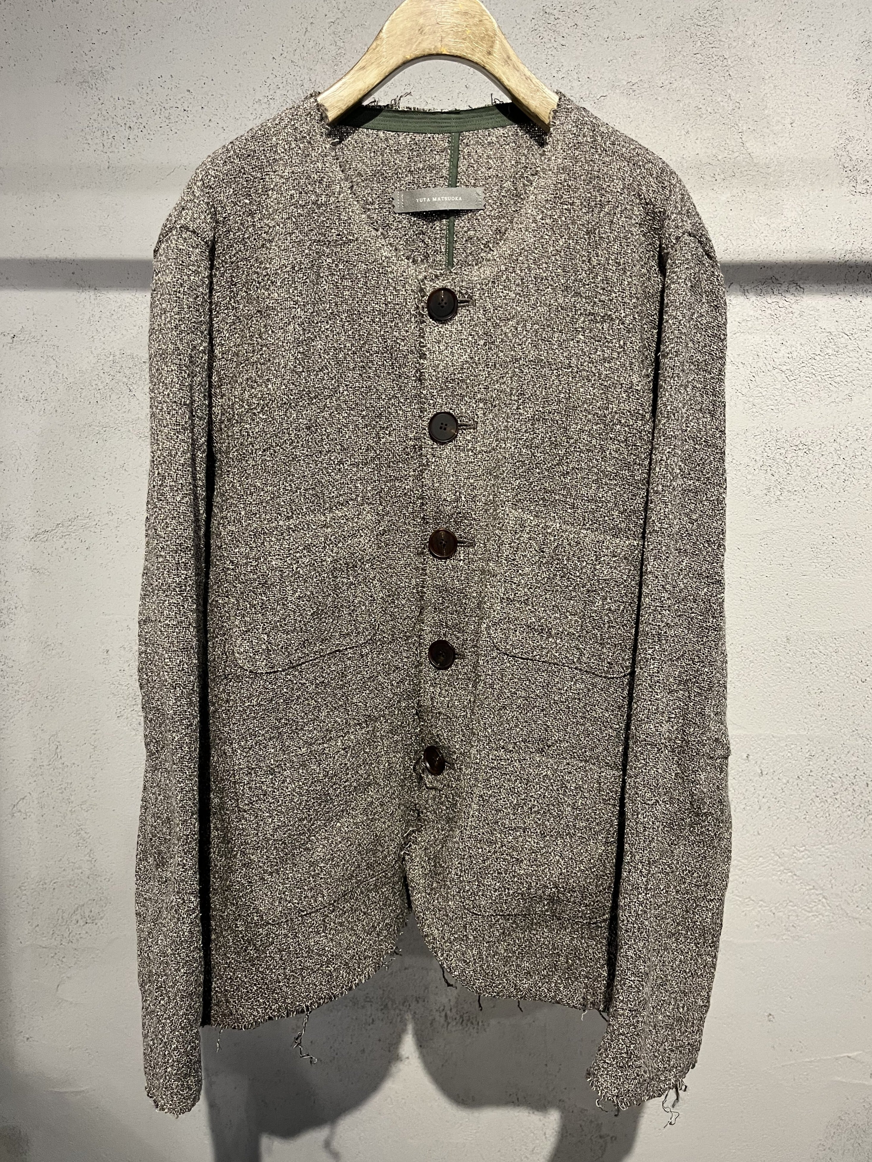トップス YUTA MATSUOKA 24AW ROUND NECK CARDIGAN YUTA MATSUOKA