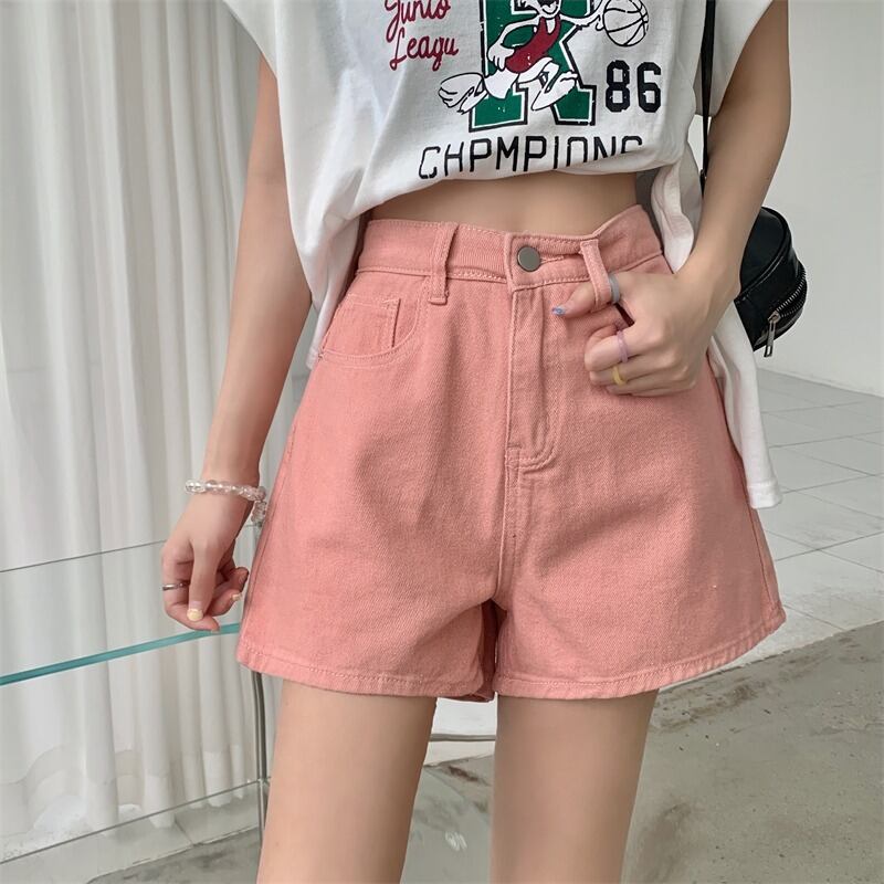 Aラインショーツ サマー薄手ウェストパンツ ピンク 夏物 ブルマー 1号婦人5526720067