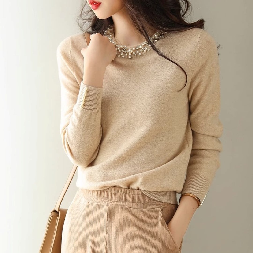 Pearl Crew Neck weater(2color) V865