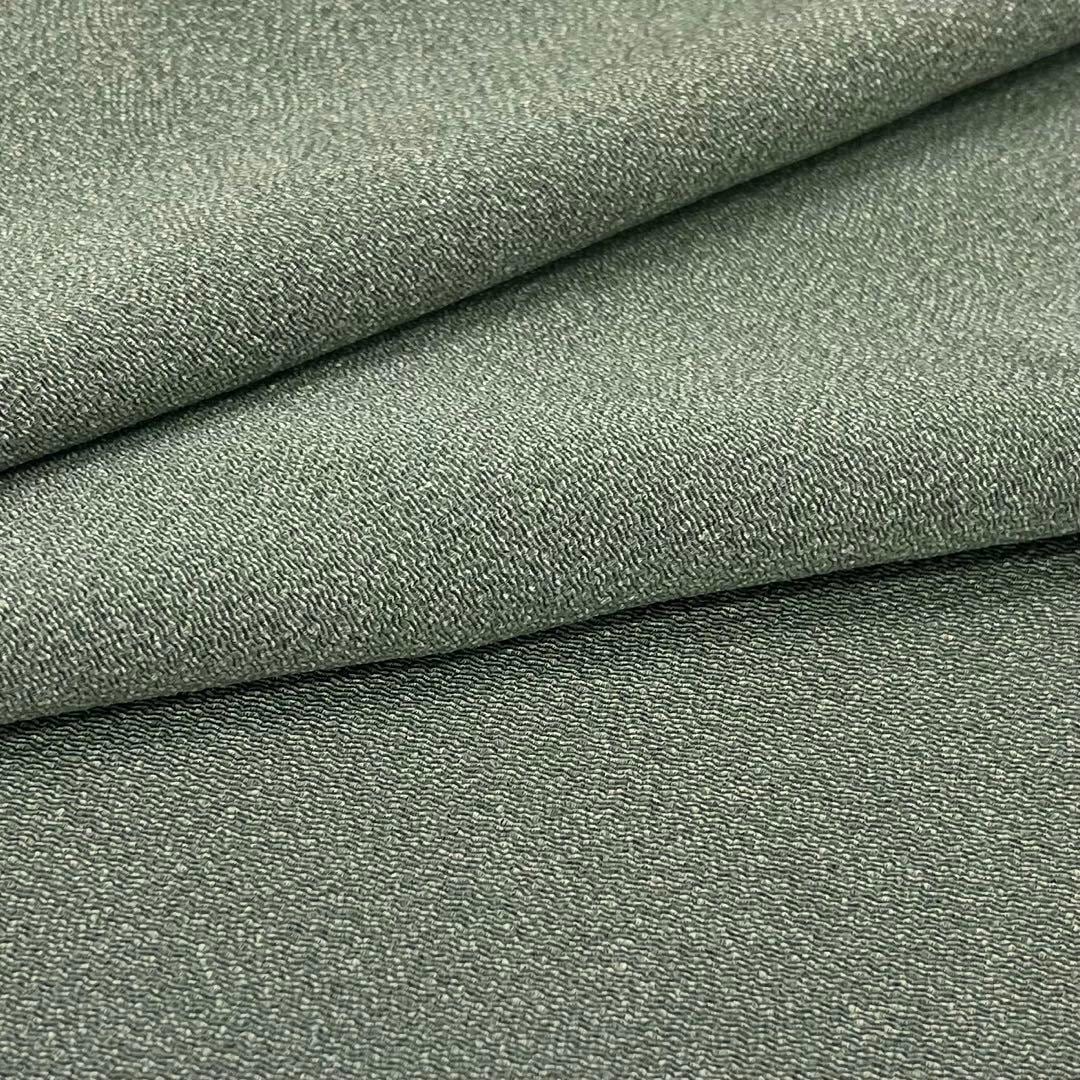 色無地 作家物 草木染 灰緑色 K-3982 色無地 作家物 草木染 灰緑色 K-3982