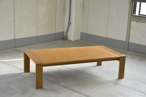 CONDE HOUSE「BOLS/ボルス」20万 ローテーブル 座卓 長濱實 オーク材 机 食卓 作業台 リビング カントリー 重厚感 ナラ材 カンディハウス【中古家具/中古インテリア/USED家具ユーズド家具/リサイクル】