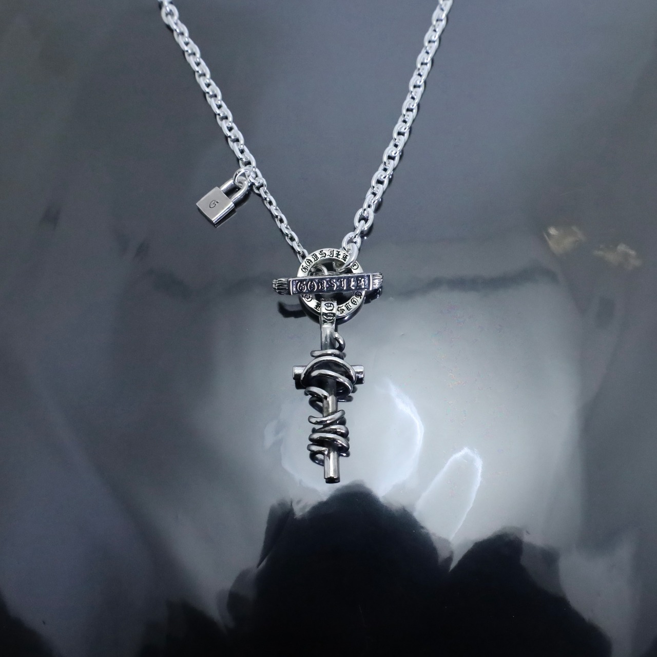 THORNY CROSS T-BAR NECKLACE / ソーニークロスTバーネックレス