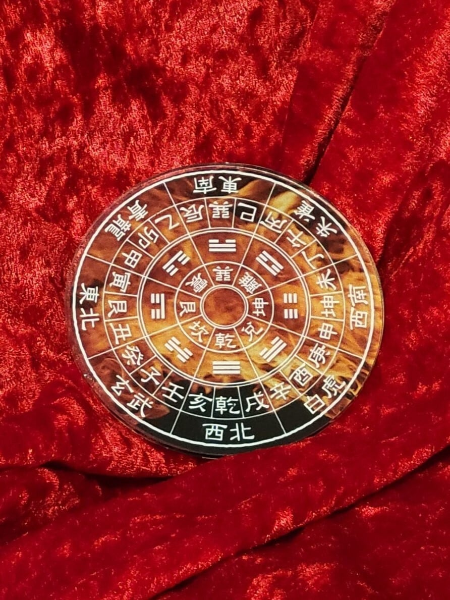風水羅盤コースター(炎)