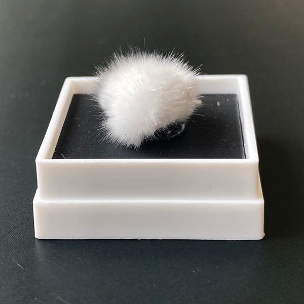オーケン石 オケナイト（Okenite)直径約13mm コレクションケース付