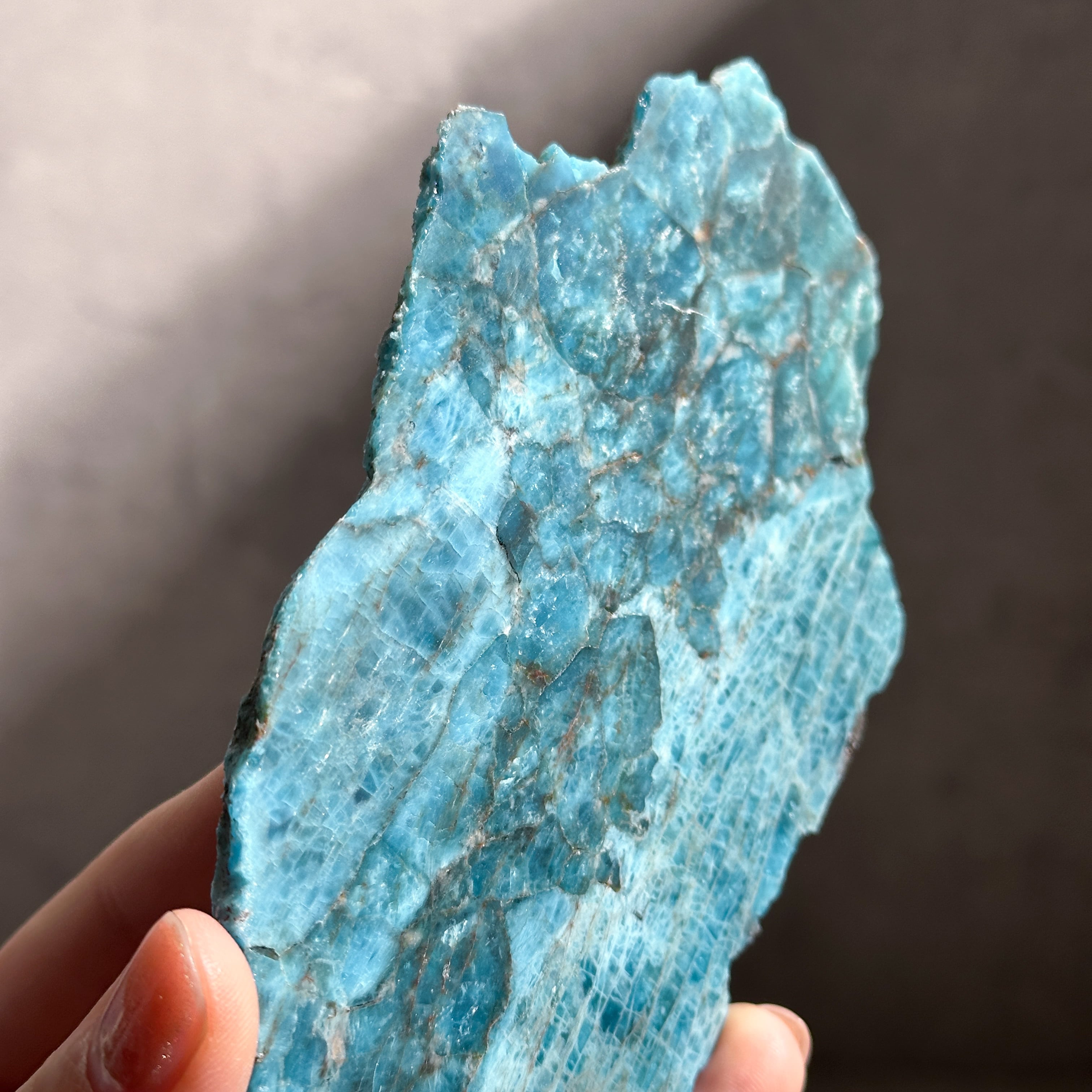 台座付き◎ブルーアパタイト スライス 21◇ Blue Apatite ◇ 天然石