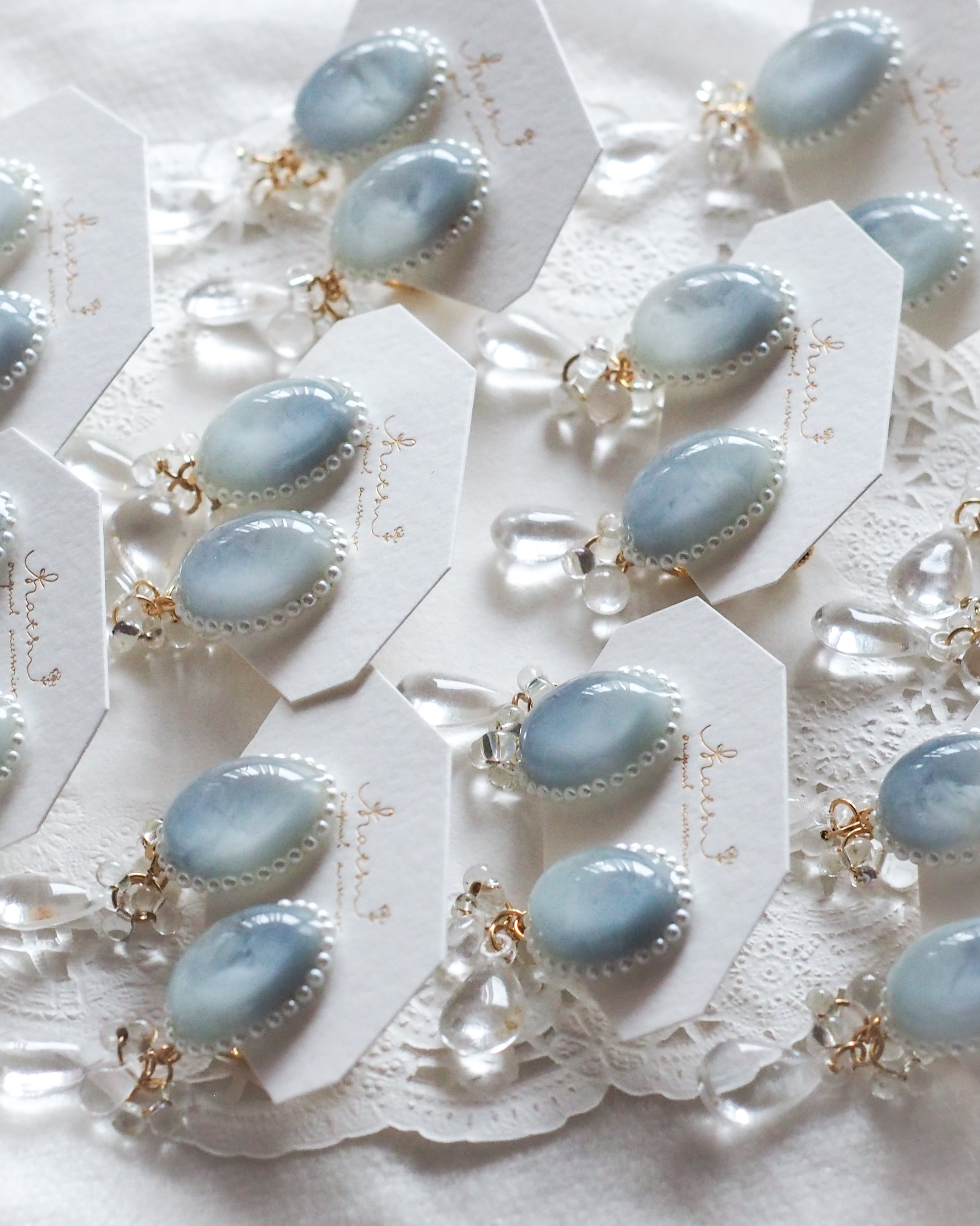 『 人魚姫の涙 』耳飾り