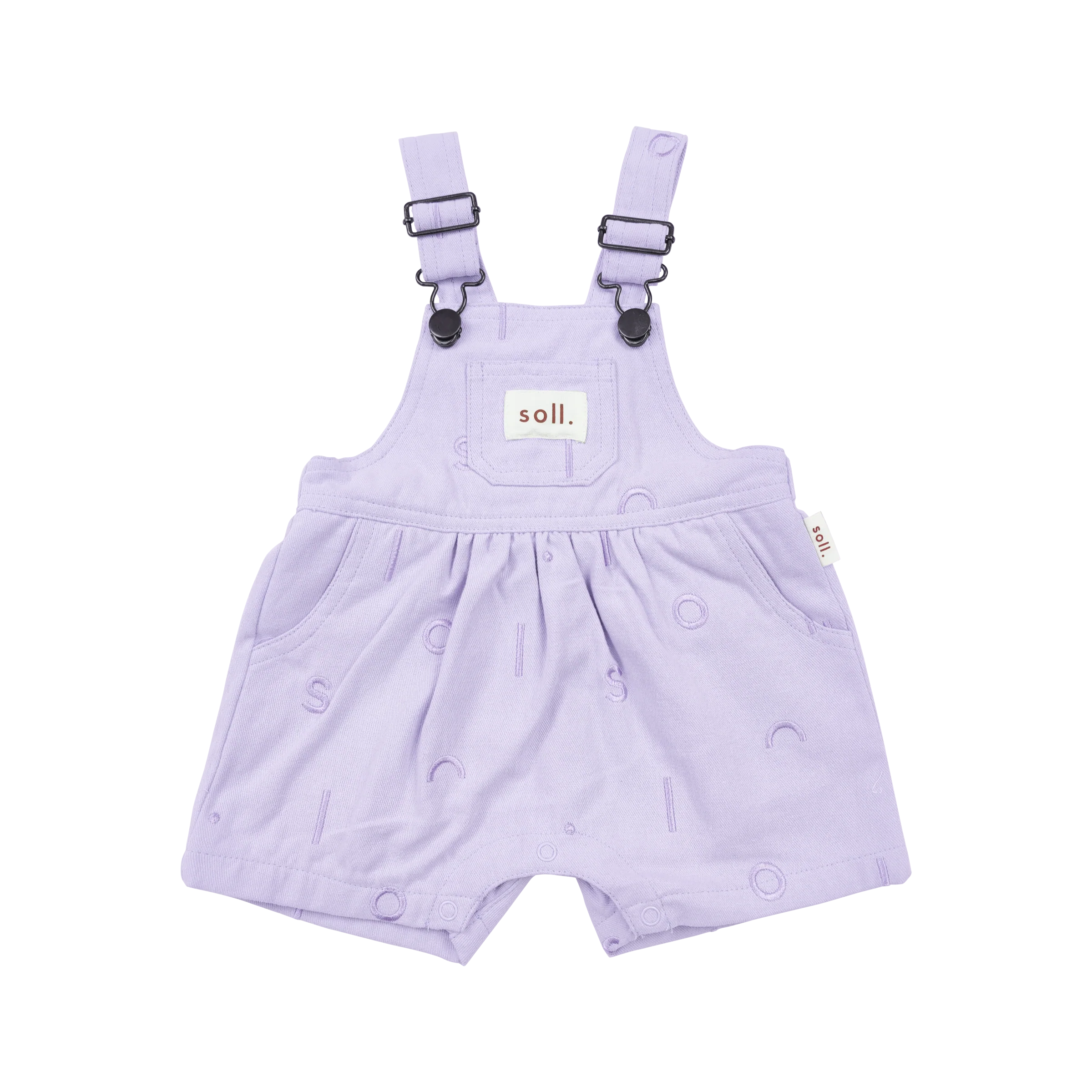 【soll. the label】Soll Pattern Short Overall - Lilac | KIWIBABY powered by  BASE