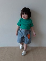 【取寄/韓国直送】Plain. 26/SM コ二ストライプデニム｜夏服｜韓国子供服