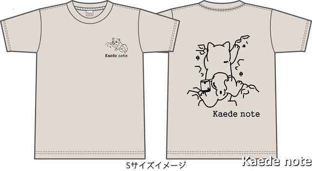 「柴犬」　2022年Kaede noteアニマルTシャツ　