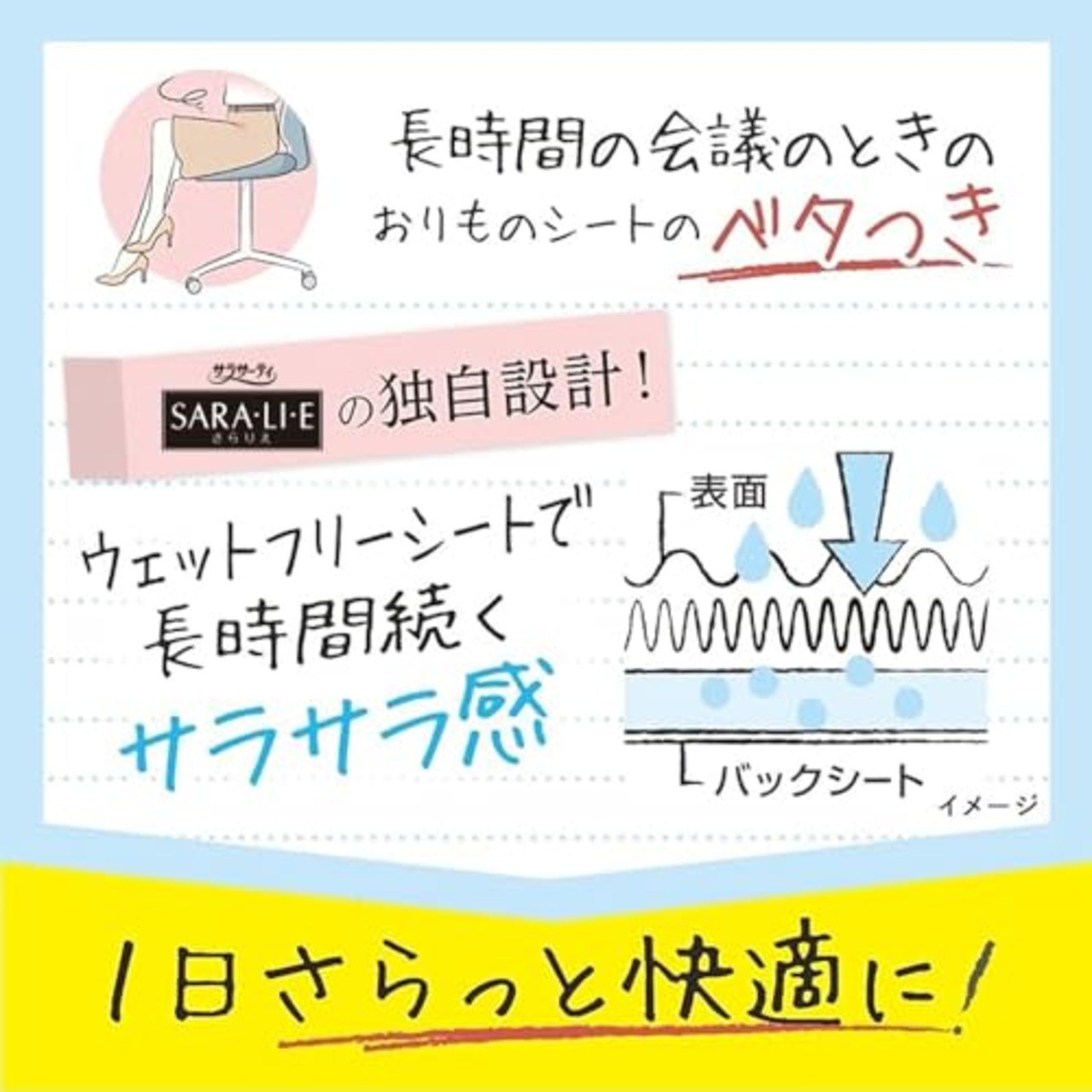 サラサーティ サラリエ フレンチローズの香り おりものシート 72コ入