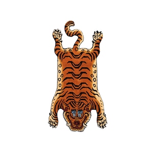 Tibetan Tiger Rug Size M/タイガーチベタンラグ/ラグ