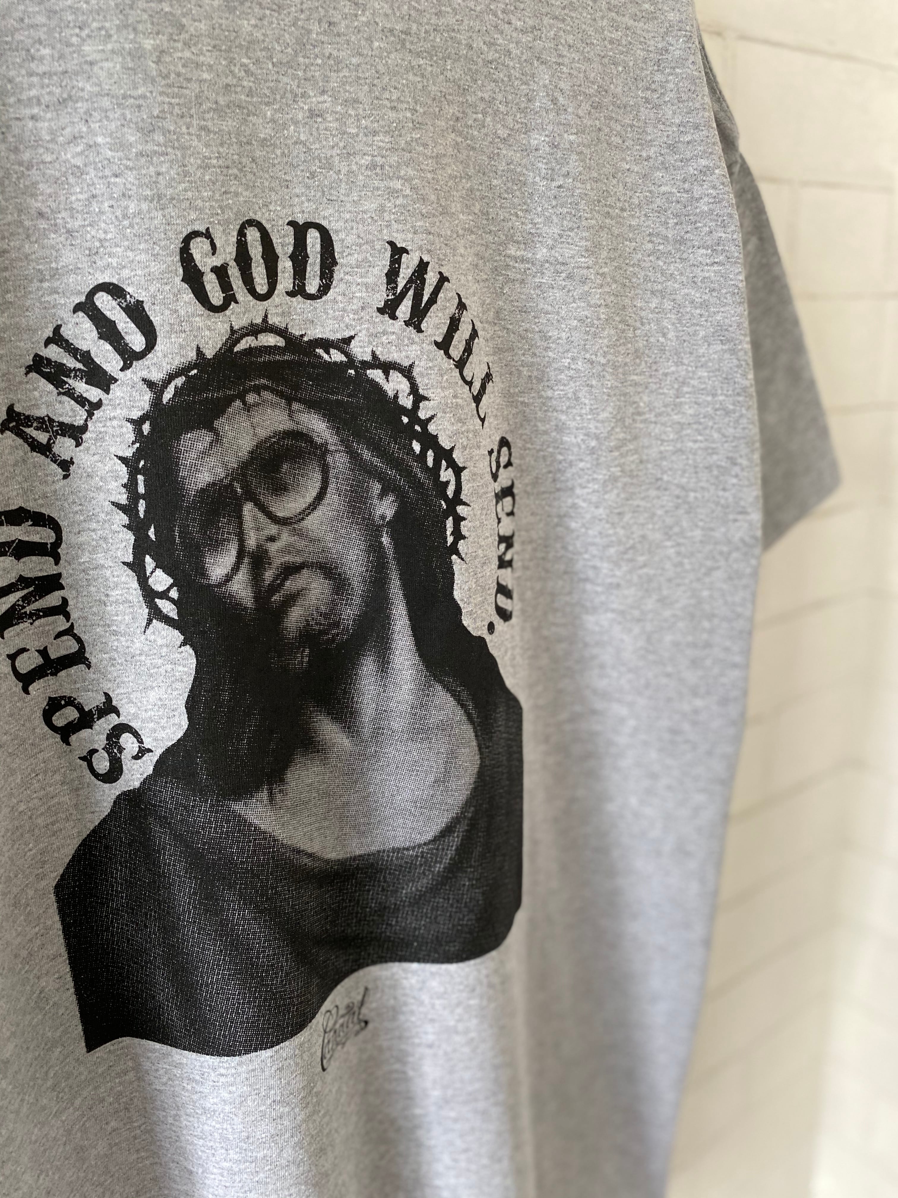 CHRISTロゴ ロンT L 白