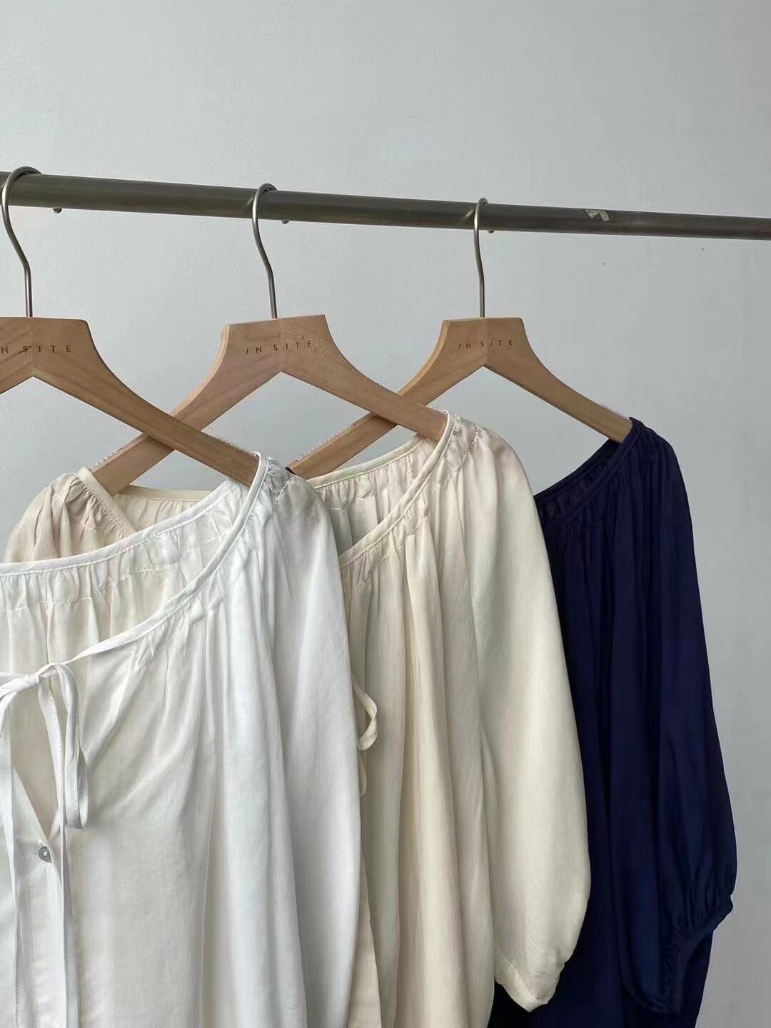 リボンスモックブラウス　AJ2205-720