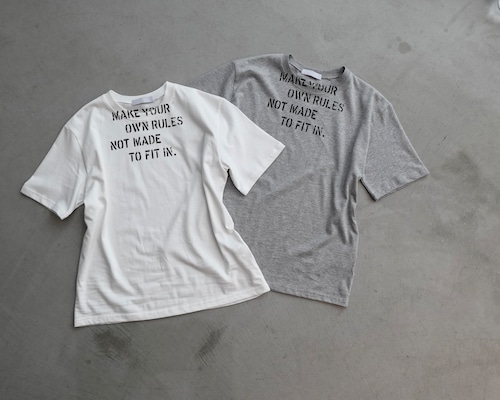（select）ロゴTシャツ（ホワイト・グレー）