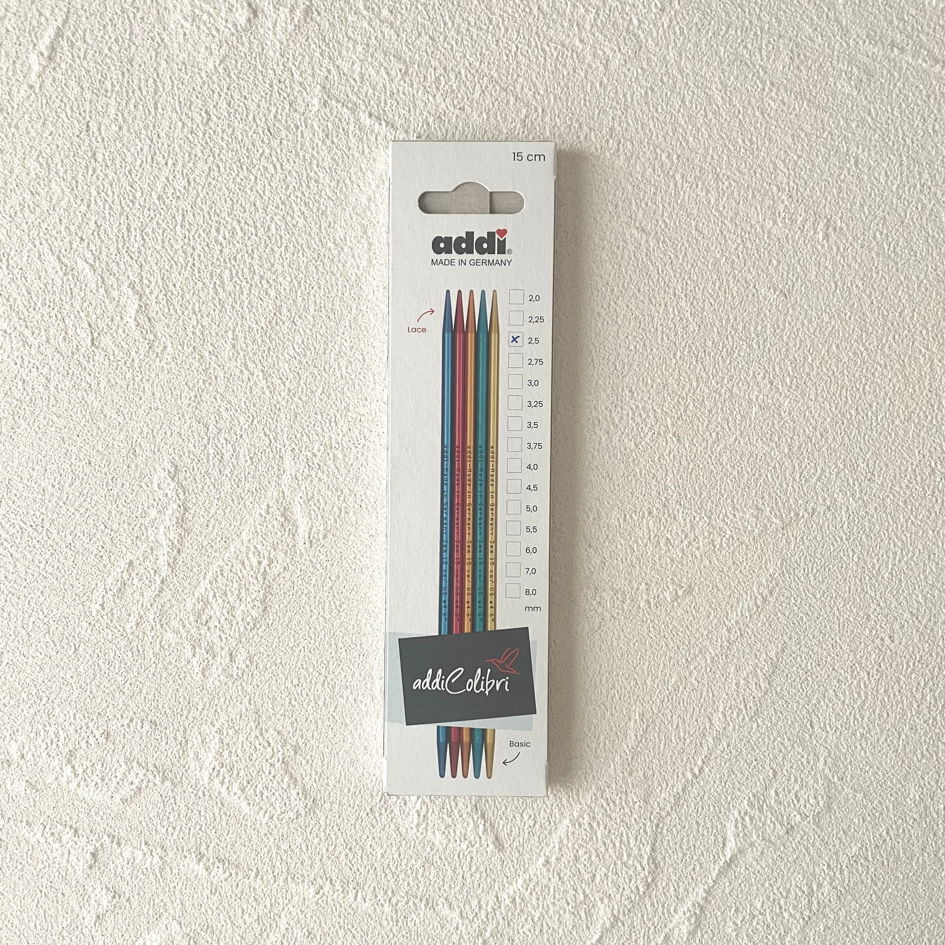 addi 超軽量5本針 Colibri【15cm】 | IRODORI YARN | 手染め毛糸専門店