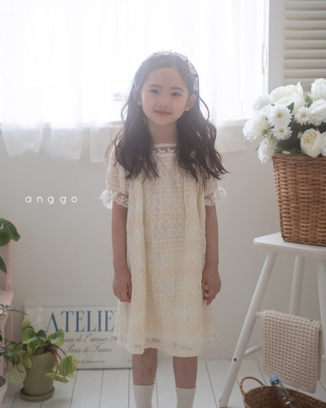 *即納* anggo いちごクリームワンピース