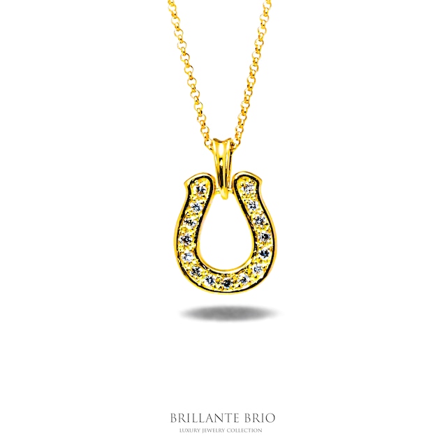 【K18】horse shoe necklace